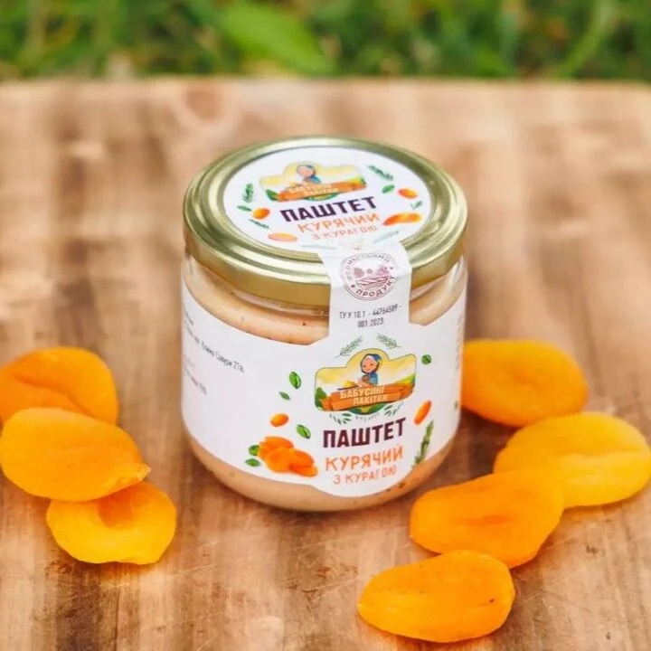 Паштет Бабусині Лакітки курячий з курагою 170г - 100shop - 1