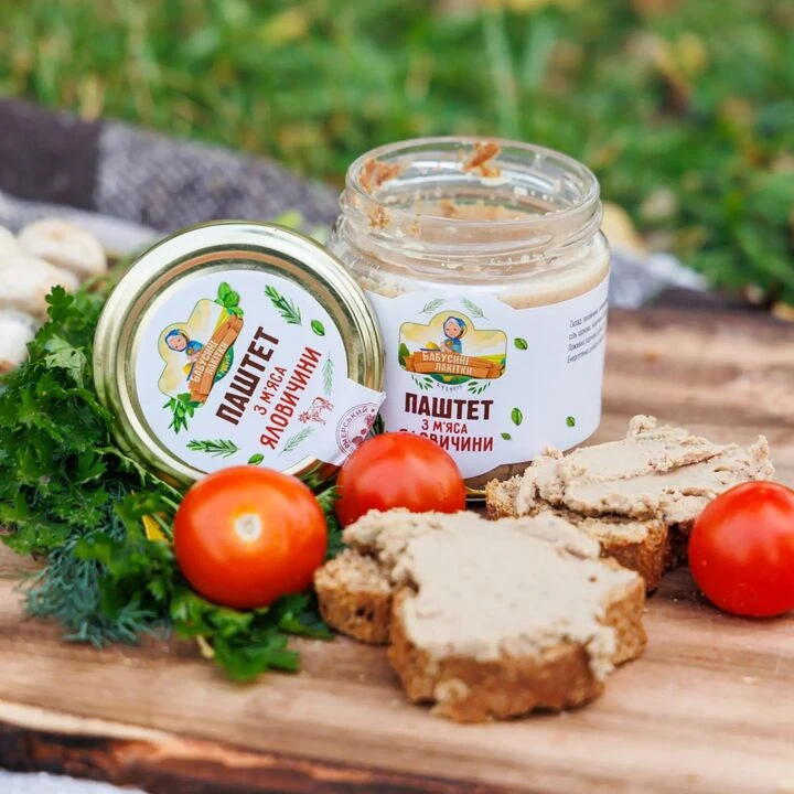 Паштет Бабусині Лакітки з мяса яловичини 170г - 100shop - 1