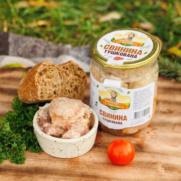 Свинина Бабусині Лакітки тушкована 500г - 100shop - 1