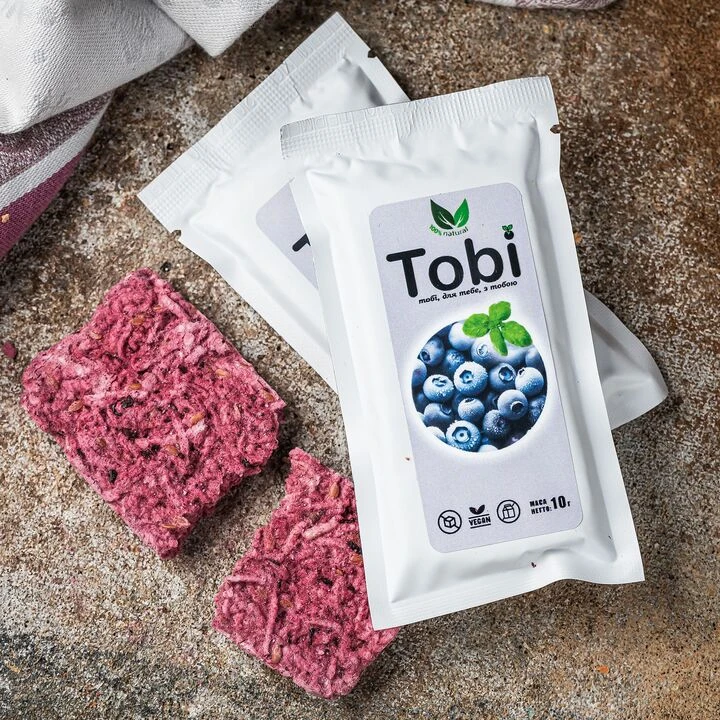 Батончик Tobi з чорницею та базиліком 10г - 100shop - 1