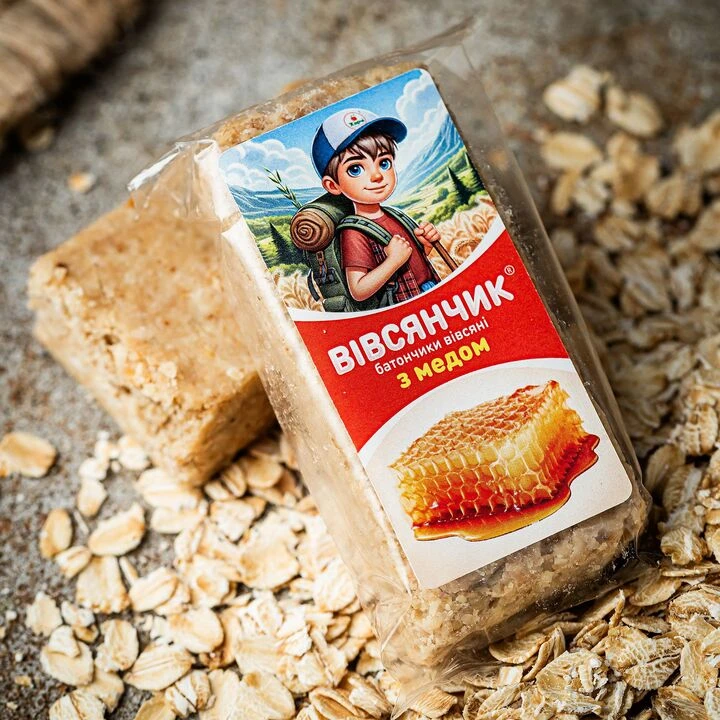 Батончик вівсяний Вівсянчик з медом 60г - 100shop - 1