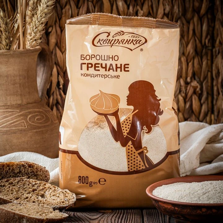 Борошно гречане Сквирянка кондитерське 800г - 100shop - 1