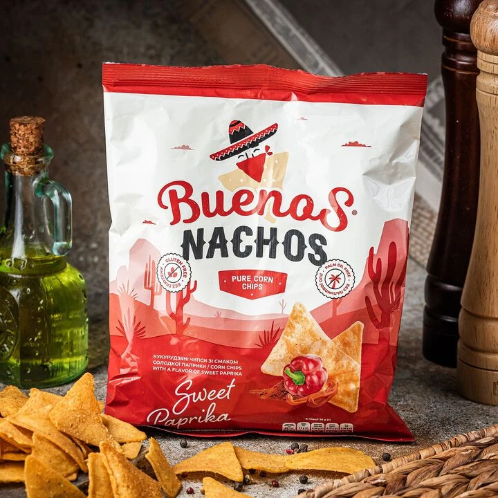 Чипси кукурудзяні Buenos Nachos зі смаком солодкої паприки 90г - 100shop - 1
