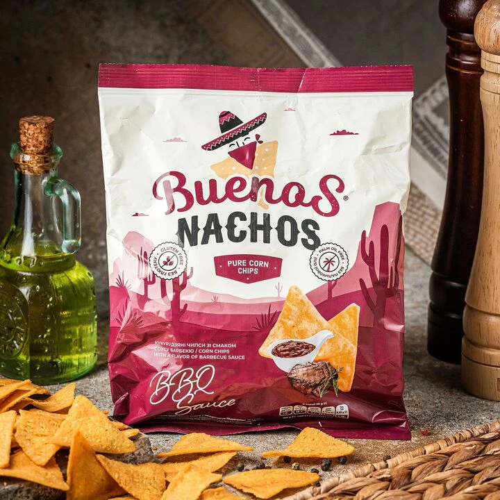Чипси кукурудзяні Buenos Nachos зі смаком соусу барбекю 90г - 100shop - 1