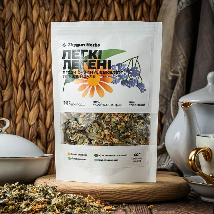Чай Zhygun Herbs легкі легені 40г - 100shop - 1