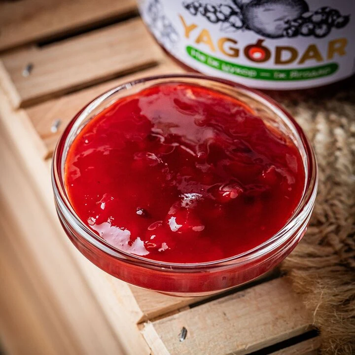 Джем Yagodar червона смородина зелена груша джем без цукру 210г - 100shop - 2