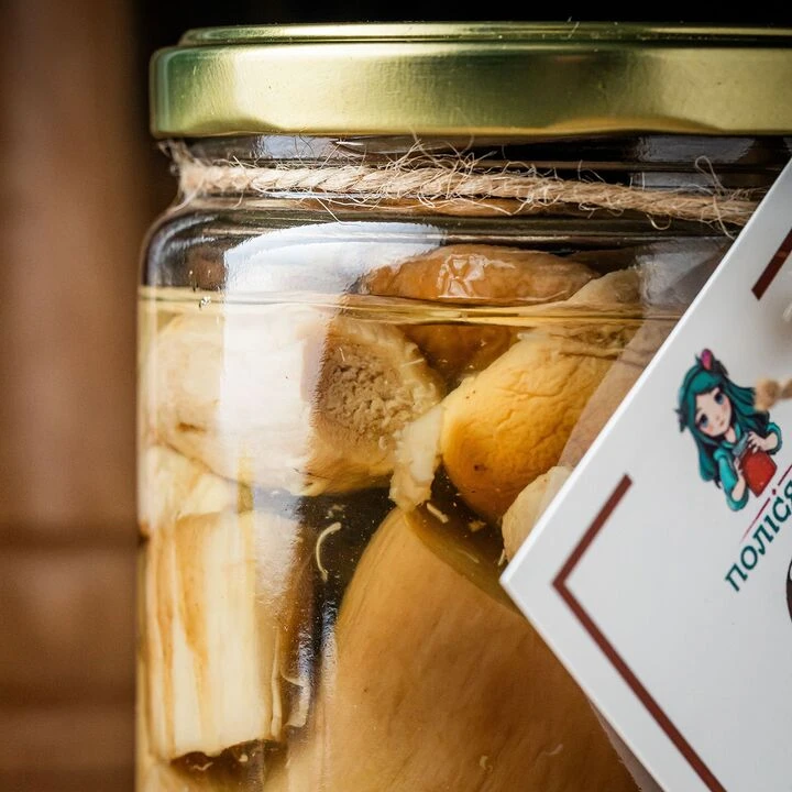 Гриби Білі Полісянка мариновані різані 540мл - 100shop - 3