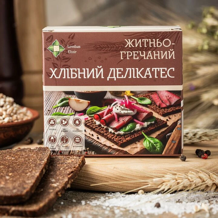 Хліб Lembas Elixir житньо-гречаний 6 скибочок 300г - 100shop - 1