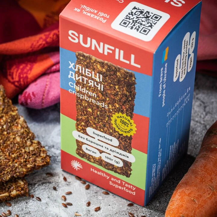 Хлібці дитячі &quot;Sunfill&quot; 100г - 100shop - 2