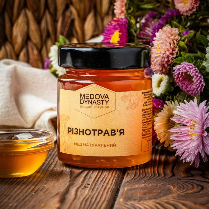 Мед Medova dynasty Різнотравʼя 250г - 100shop - 1