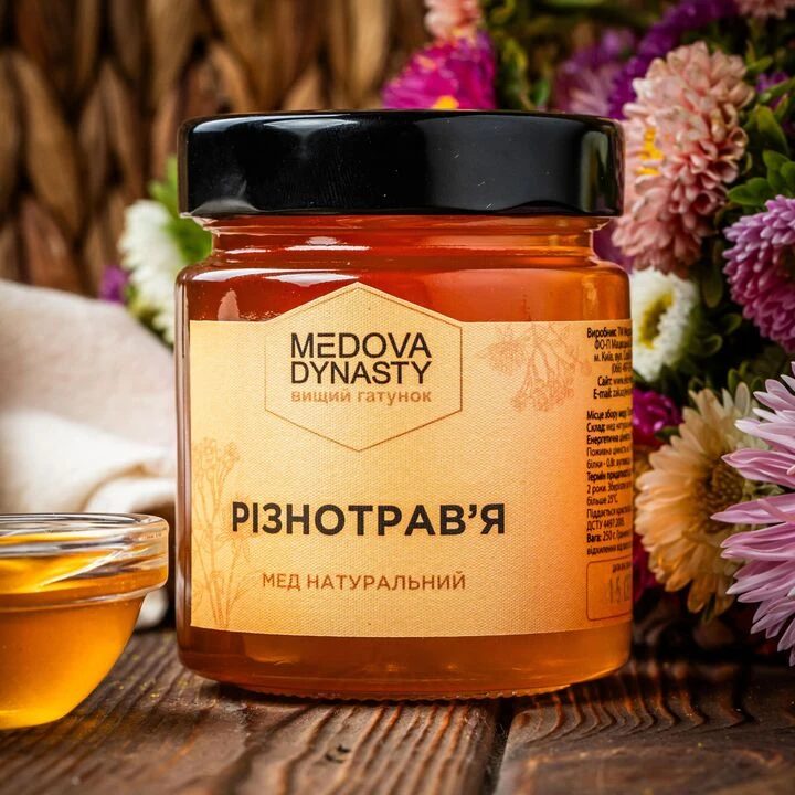 Мед Medova dynasty Різнотравʼя 250г - 100shop - 2