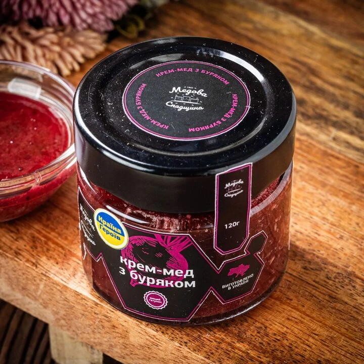 Мед Медова Спадщина крем-мед буряк 120г - 100shop - 2