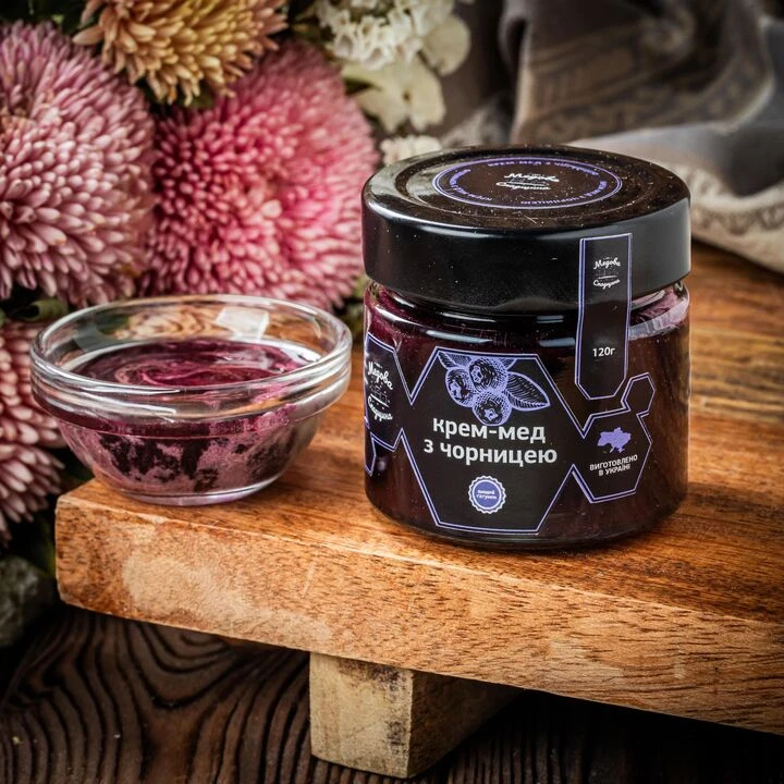 Мед Медова Спадщина крем-мед чорниця 120г - 100shop - 1