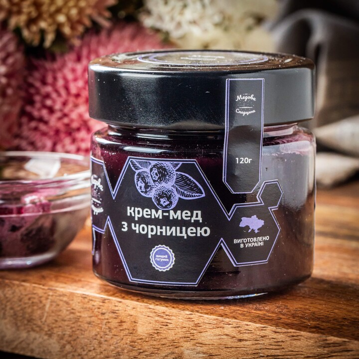 Мед Медова Спадщина крем-мед чорниця 120г - 100shop - 2