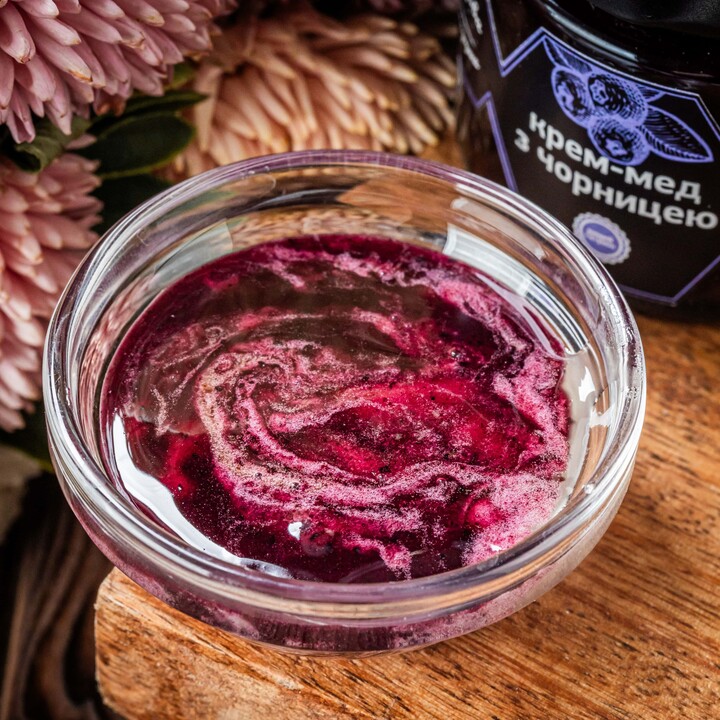 Мед Медова Спадщина крем-мед чорниця 120г - 100shop - 3