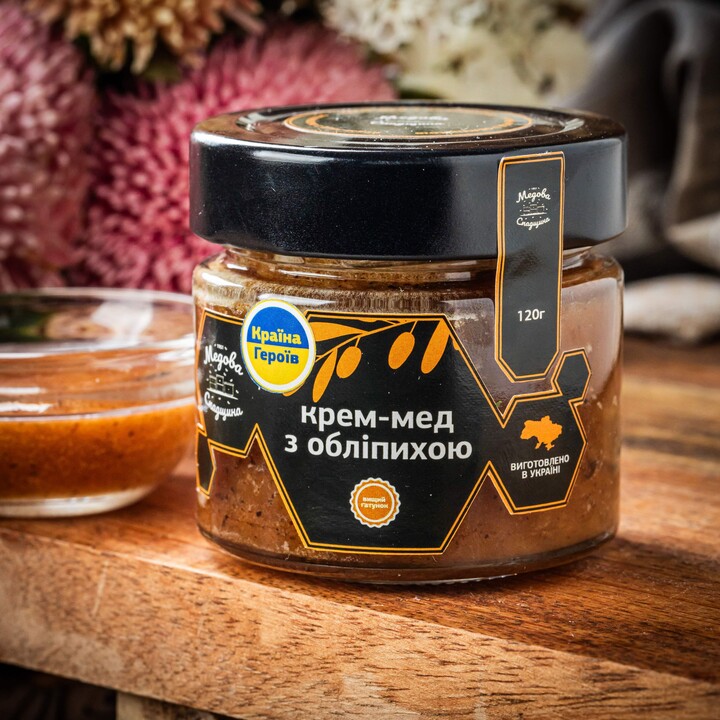 Мед Медова Спадщина крем-мед обліпиха 120г - 100shop - 2