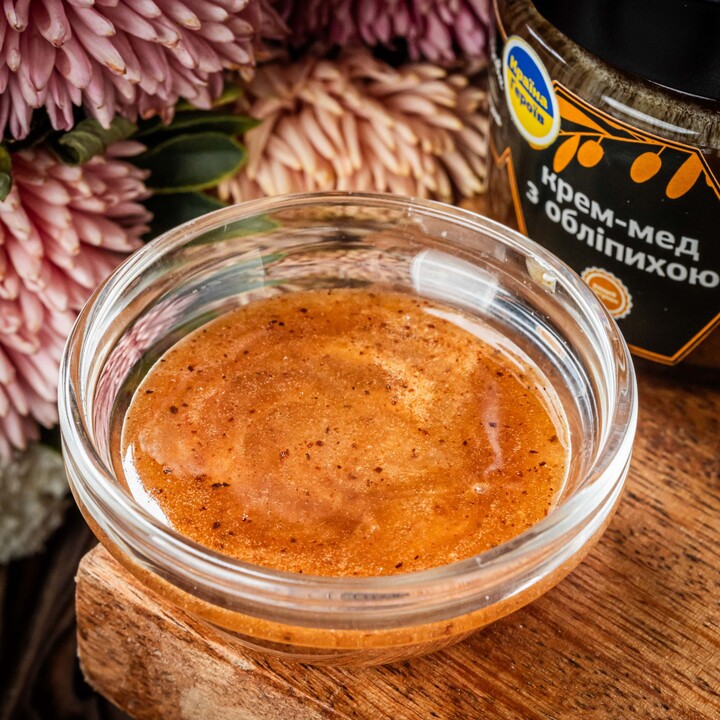 Мед Медова Спадщина крем-мед обліпиха 120г - 100shop - 3