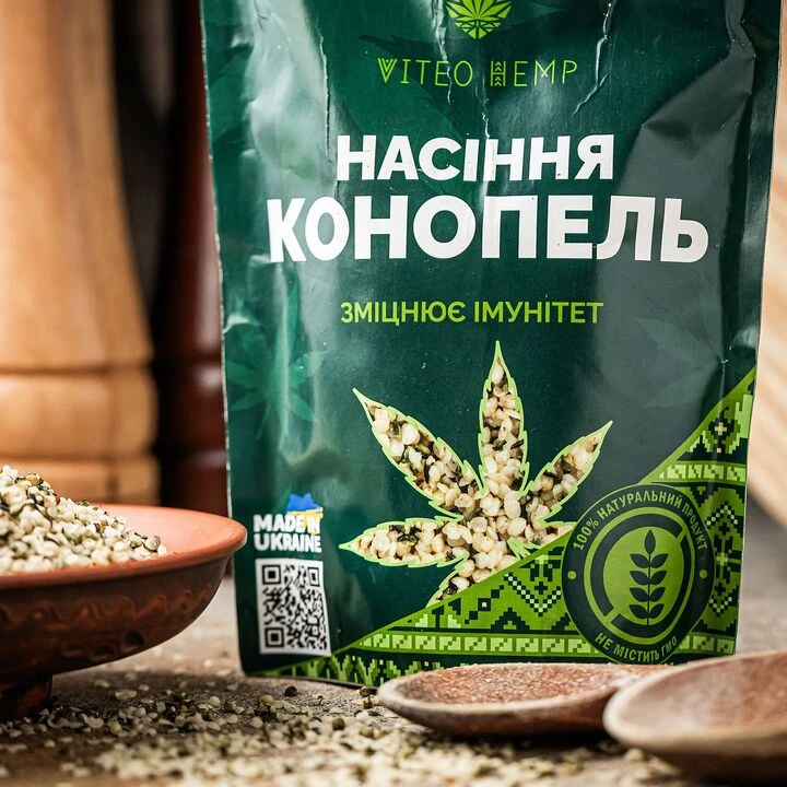 Насіння коноплі ViteoHemp очищене 200г - 100shop - 2