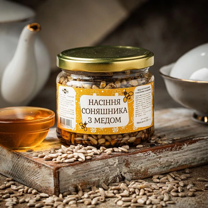Насіння соняшника з медом Пригощайся 320г - 100shop - 1