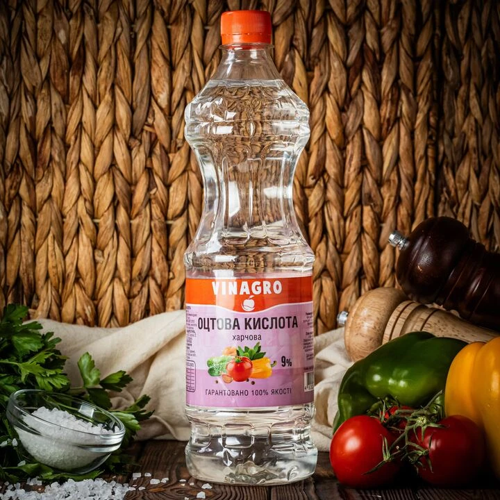 Оцтова кислота Vinagro харчова 9% 900мл - 100shop - 1