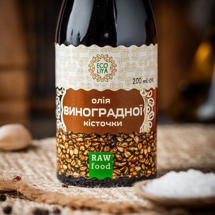 Олія з виноградної кісточки Еколія 200мл - 100shop - 2