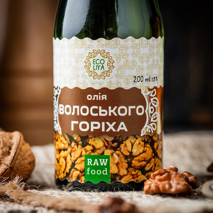 Олія з волоського горіху Еколія 200мл - 100shop - 2