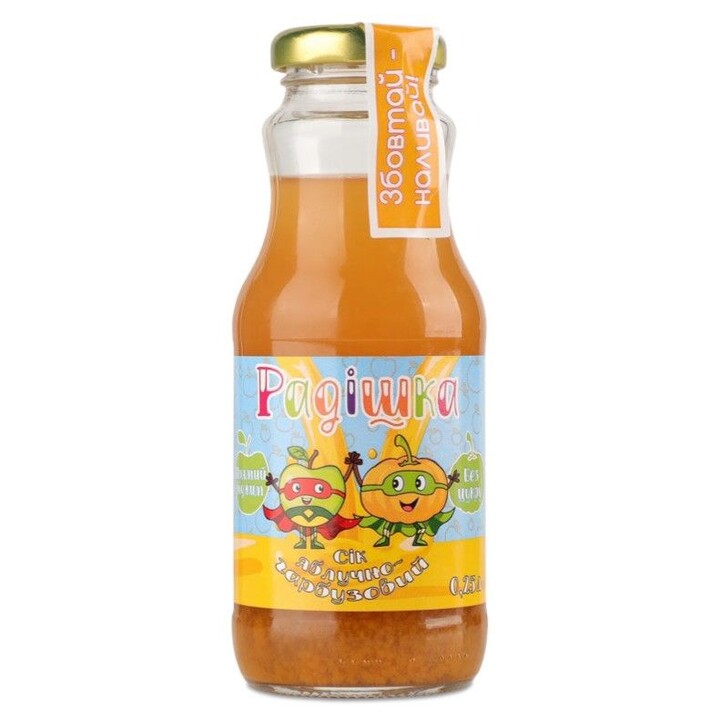 Сік яблучно гарбузовий &quot;Радішка&quot; 0,25л - 100shop - 1