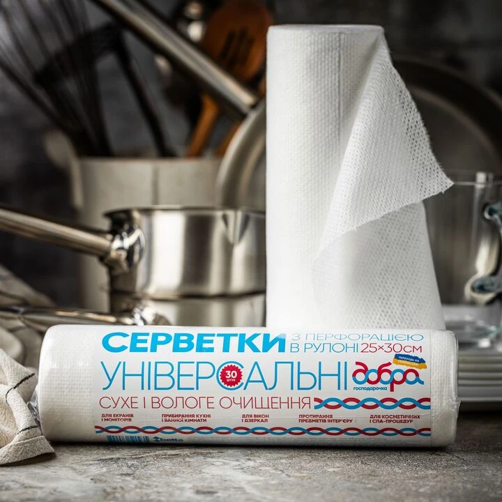 Серветки в рулоні Добра господарочка водопоглинаючі 30шт - 100shop - 1
