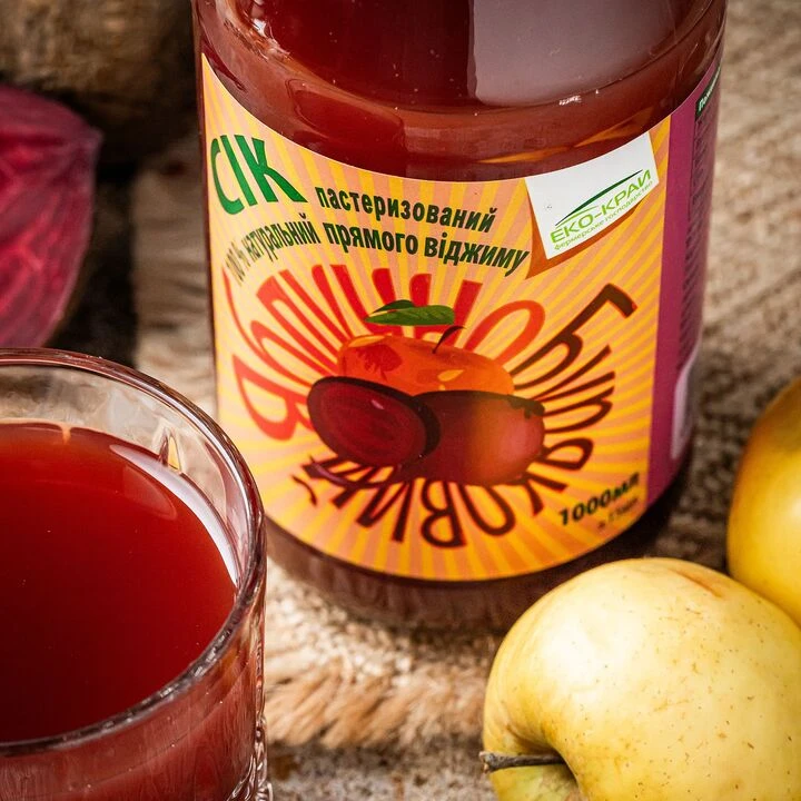 Сік яблучно буряковий Еко-Край 1л - 100shop - 4