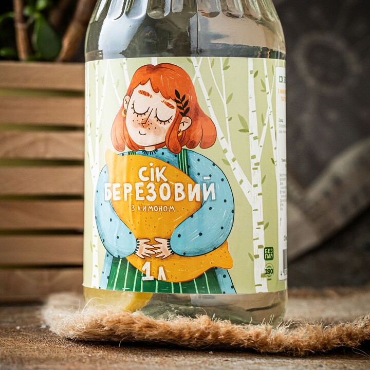 Сік Пригощайся березовий з лимоном 1л - 100shop - 2