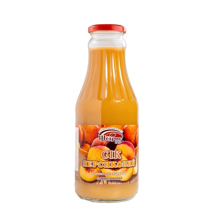 Сік Щедрик персиковий 1л