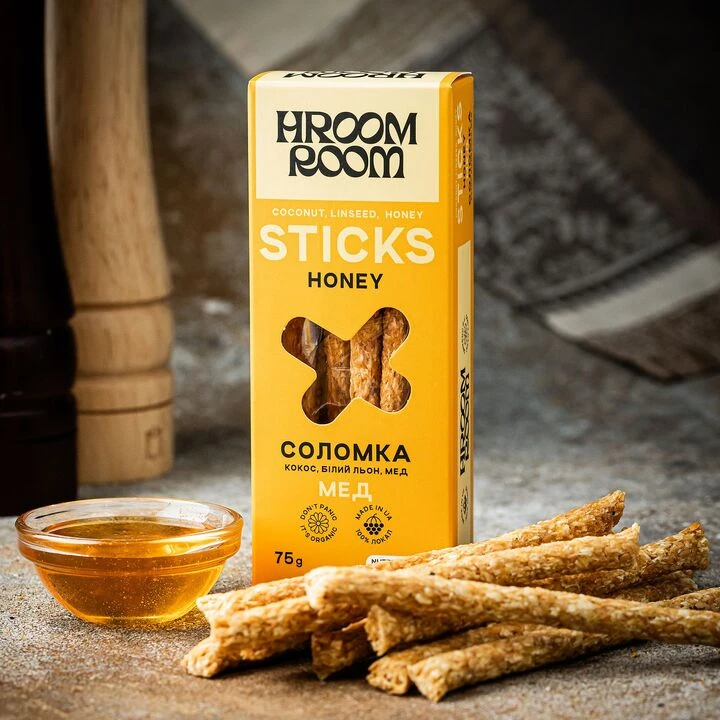 Соломка Hroom Room мед 100г - 100shop - 1