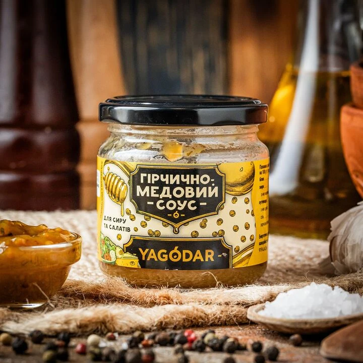 Соус Yagodar гірчично медовий для сиру та салатів 210г  - 100shop - 1