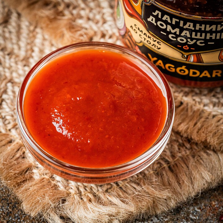 Соус Yagodar Гострий томатний домашній без цукру для м'яса 200г - 100shop - 3