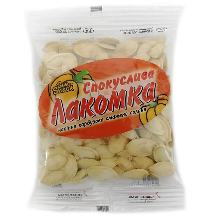 Насіння гарбузове смажене підсолене Спокуслива Лакомка 60г - 100shop - 1