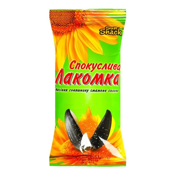 Насіння соняшнику смажене солоне Спокуслива Лакомка 150г - 100shop - 1