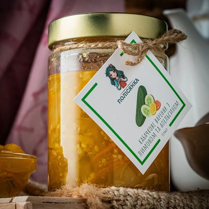 Варення кабачкове Полісянка 314мл - 100shop - 2